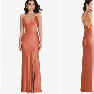 Dessy 6854 in terracotta copper